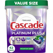 Platinum Plus Dishwasher Pods, Mountain, 62 Count