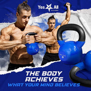 Yes4All Vinyl Coated Cast Iron Kettlebell