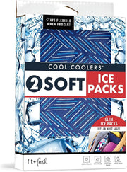 Reusable Soft Ice Packs for Lunch Bags (2 Pack)
