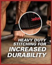 Harbinger Padded Cotton Lifting Straps with NeoTek Cushioned Wrist