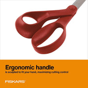 8-Inch Left-Handed Precision Scissors – Red