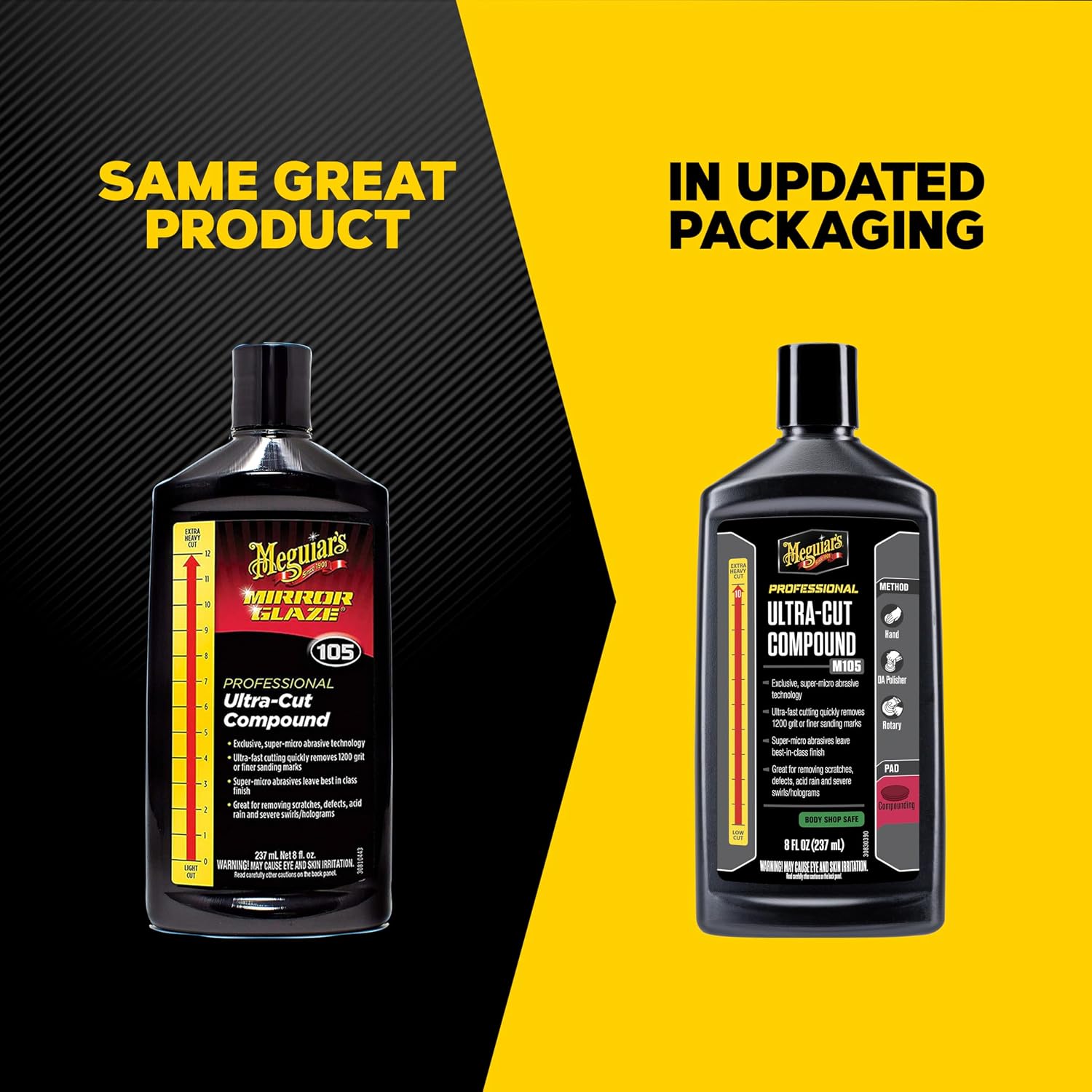 Meguiar’s M105 Ultra-Cut Compound – 8 Oz