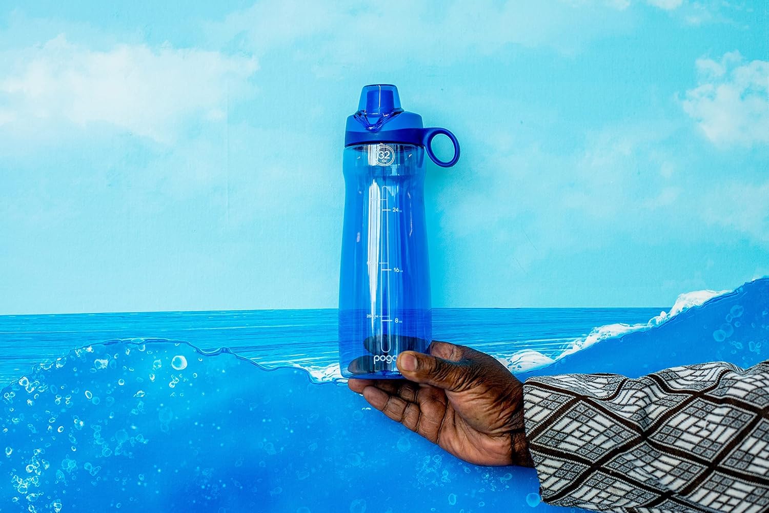 Pogo BPA-Free Tritan Plastic Water Bottle with Chug Lid – 32 oz