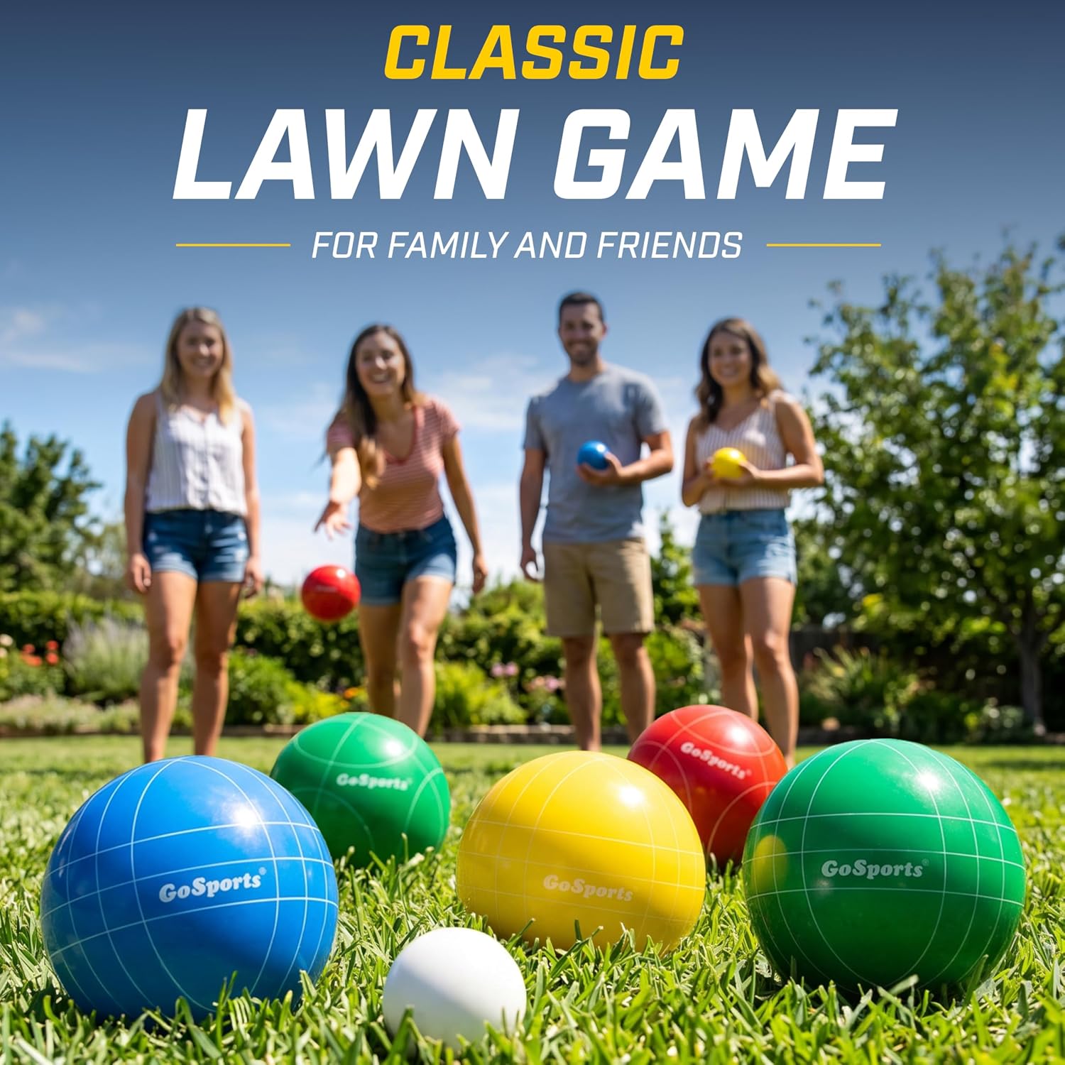 90 mm Bocce Ball Set for Outdoor Lawn Games
