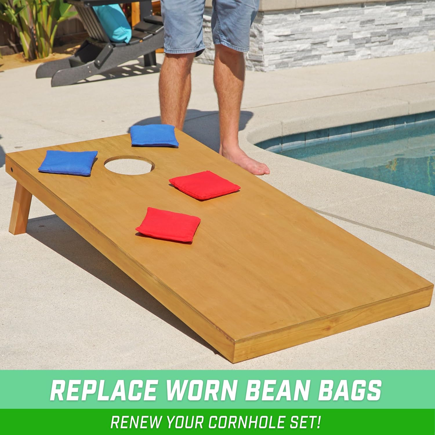 Official Regulation Cornhole Bean Bags Set (Set of 8)