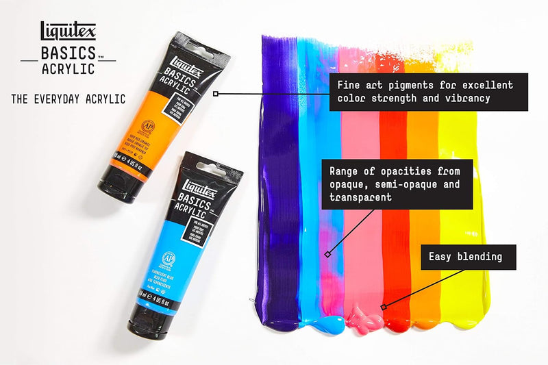 Primary Acrylic Paint Set – 6 x 22 ml Tubes