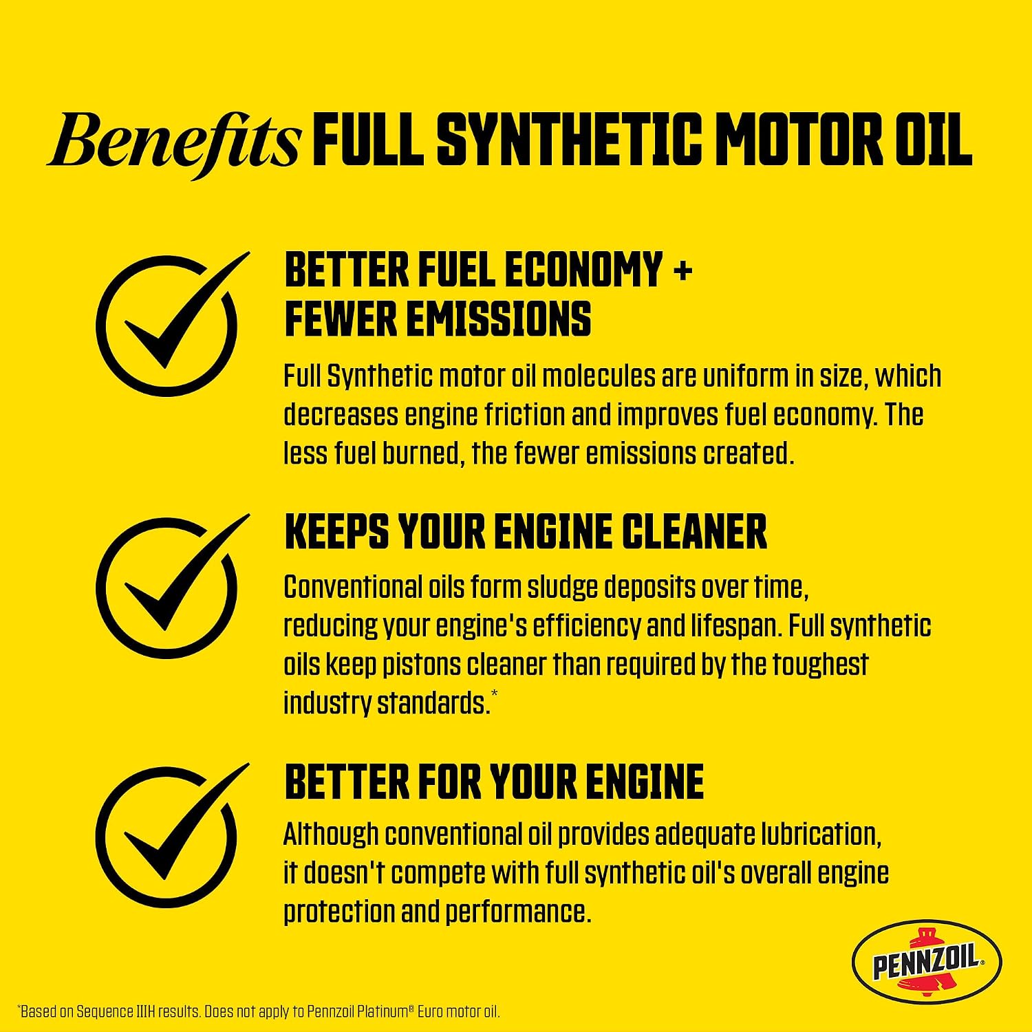 Pennzoil Ultra Platinum Full Synthetic 0W-40 Motor Oil – 6-Quart Pack