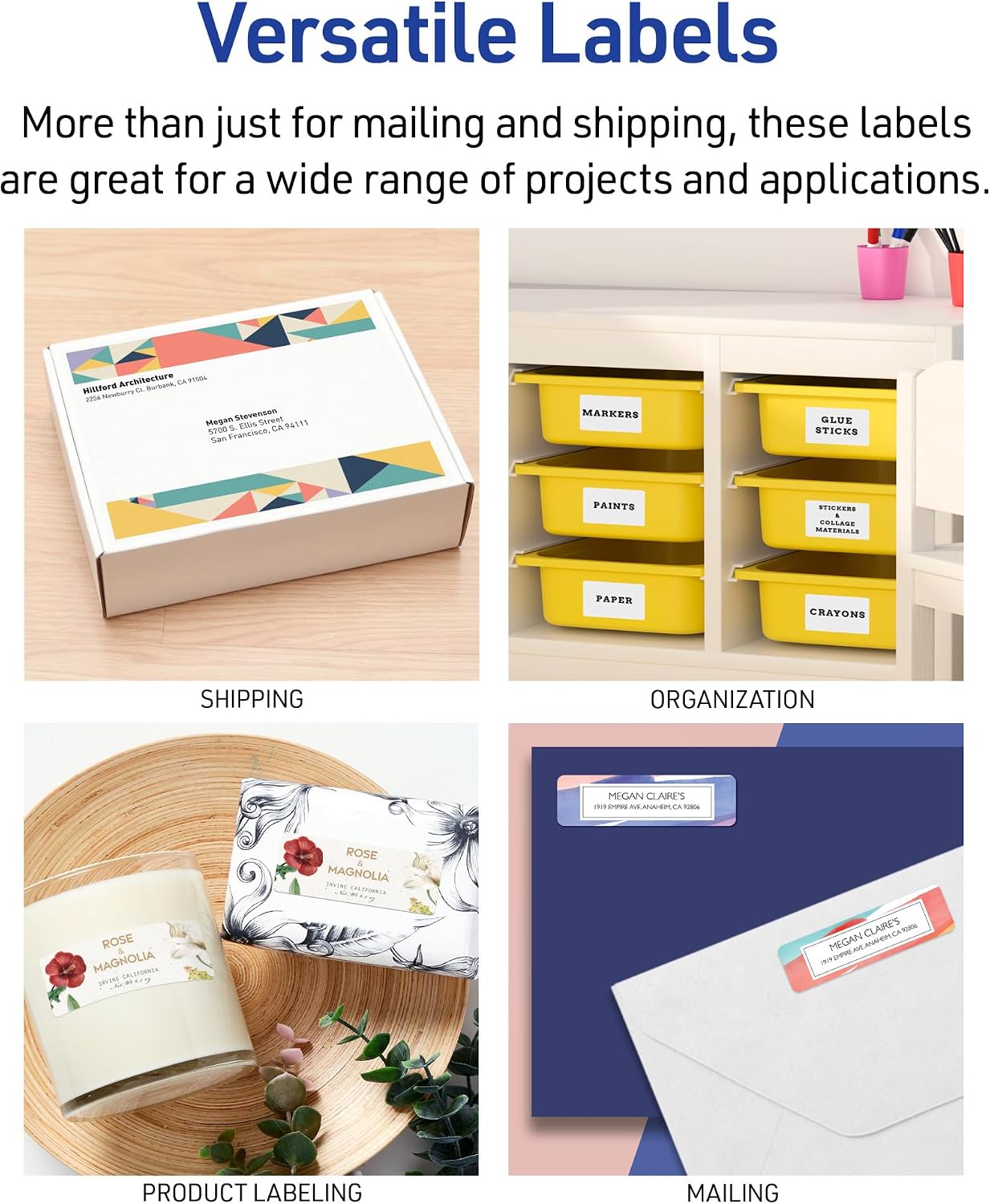 Avery Easy Peel Printable Address Labels 8460