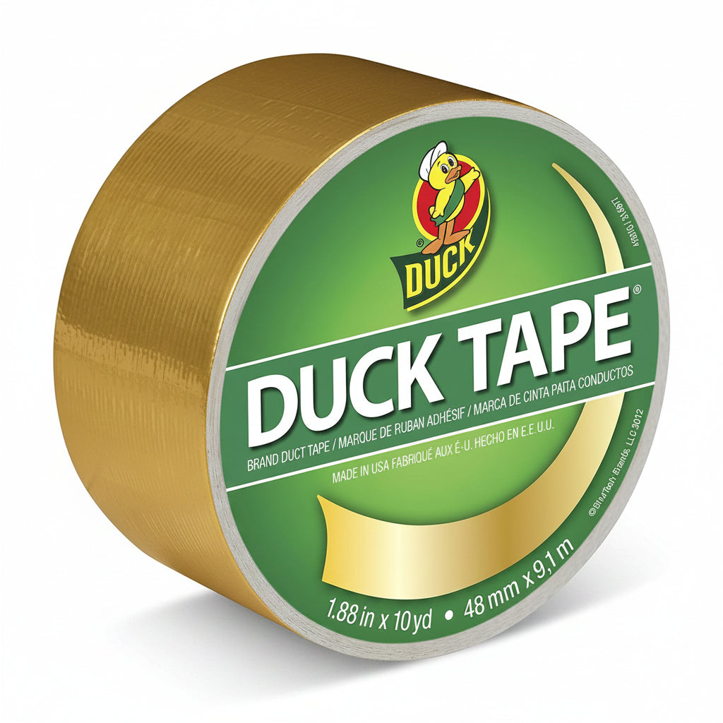 Duck Metallic Gold Duct Tape, 1.88" x 10 Yards