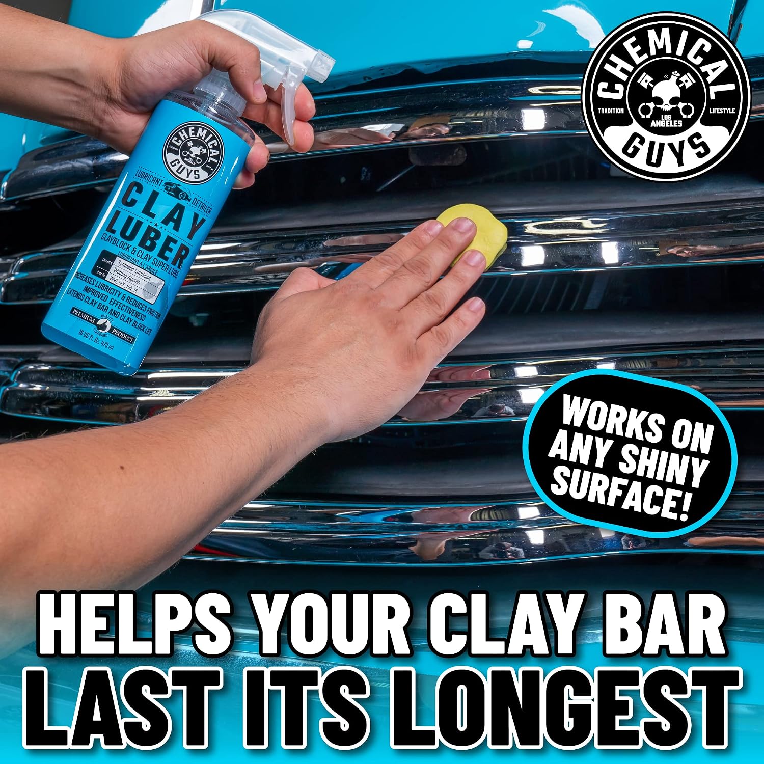 Chemical Guys Clay Luber Synthetic Clay Bar Lubricant – 16 Oz