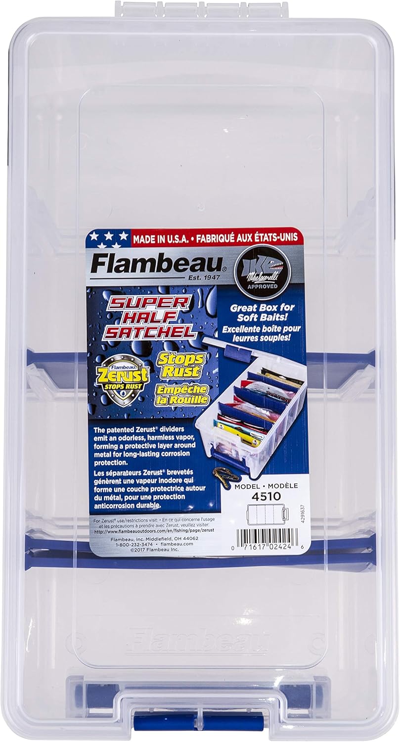 Clear Fishing Tackle & Soft Bait Organizer