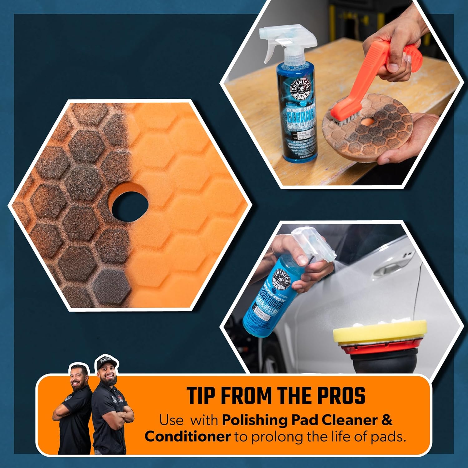 700W Dual-Action Random Orbital Polisher Kit – 9 Piece