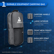 Fiberglass Pickleball Paddle Set with Balls & Carry Bag