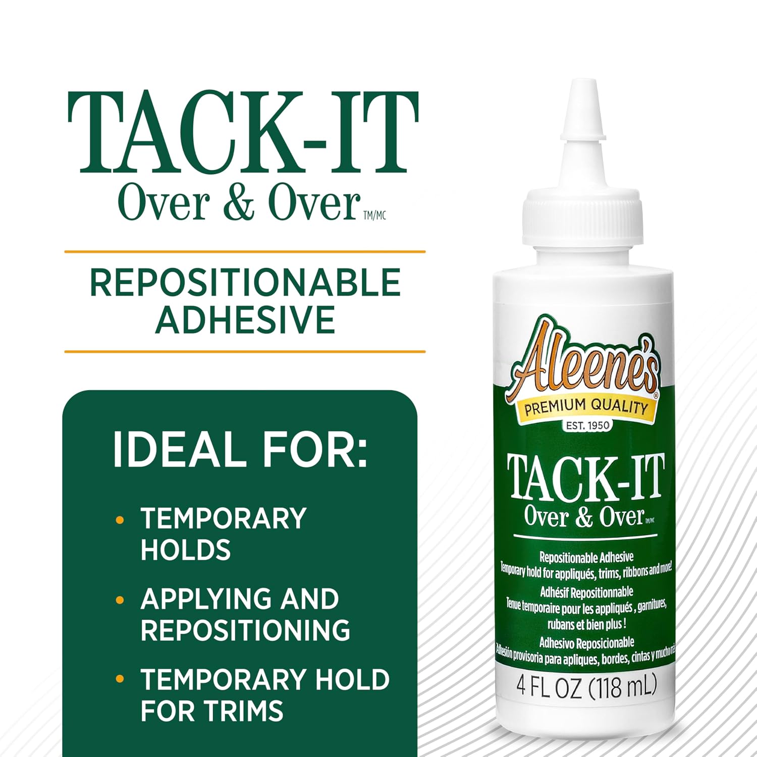 Repositionable Clear Tacky Craft Glue – 4 fl oz