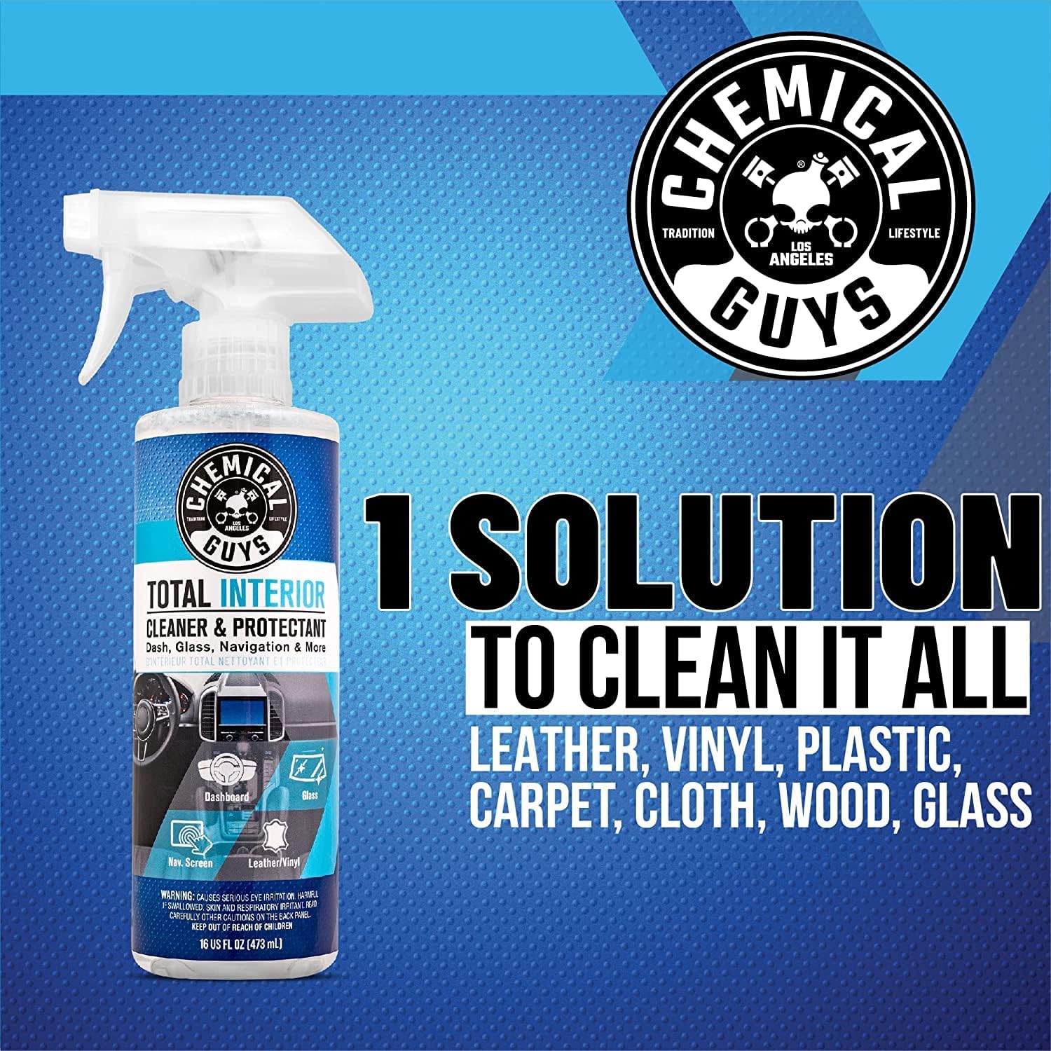 Chemical Guys Total Interior Cleaner & Protectant – 16 Oz