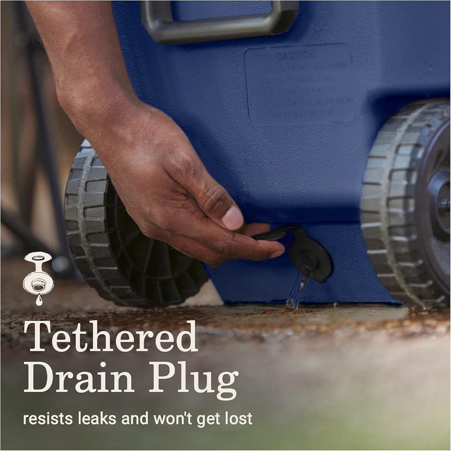 Insulated Rolling Hard Cooler with Wheels