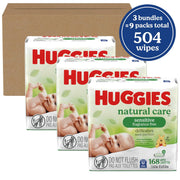 Huggies Natural Care Sensitive Baby Wipes – 504 Count, Unscented