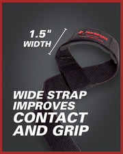 Harbinger Padded Cotton Lifting Straps with NeoTek Cushioned Wrist