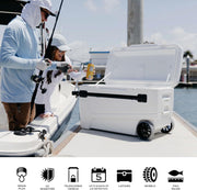 110 Qt Wheeled Insulated Cooler