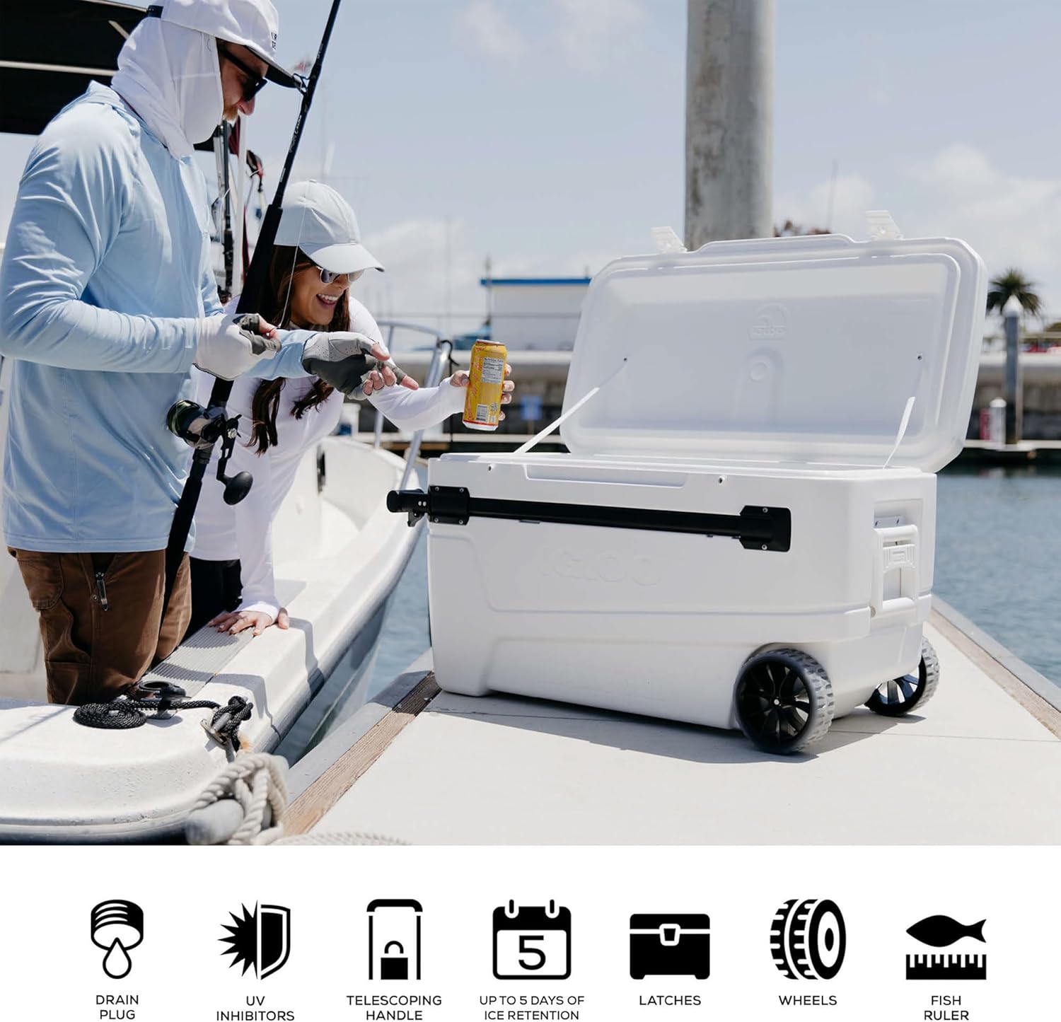 110 Qt Wheeled Insulated Cooler