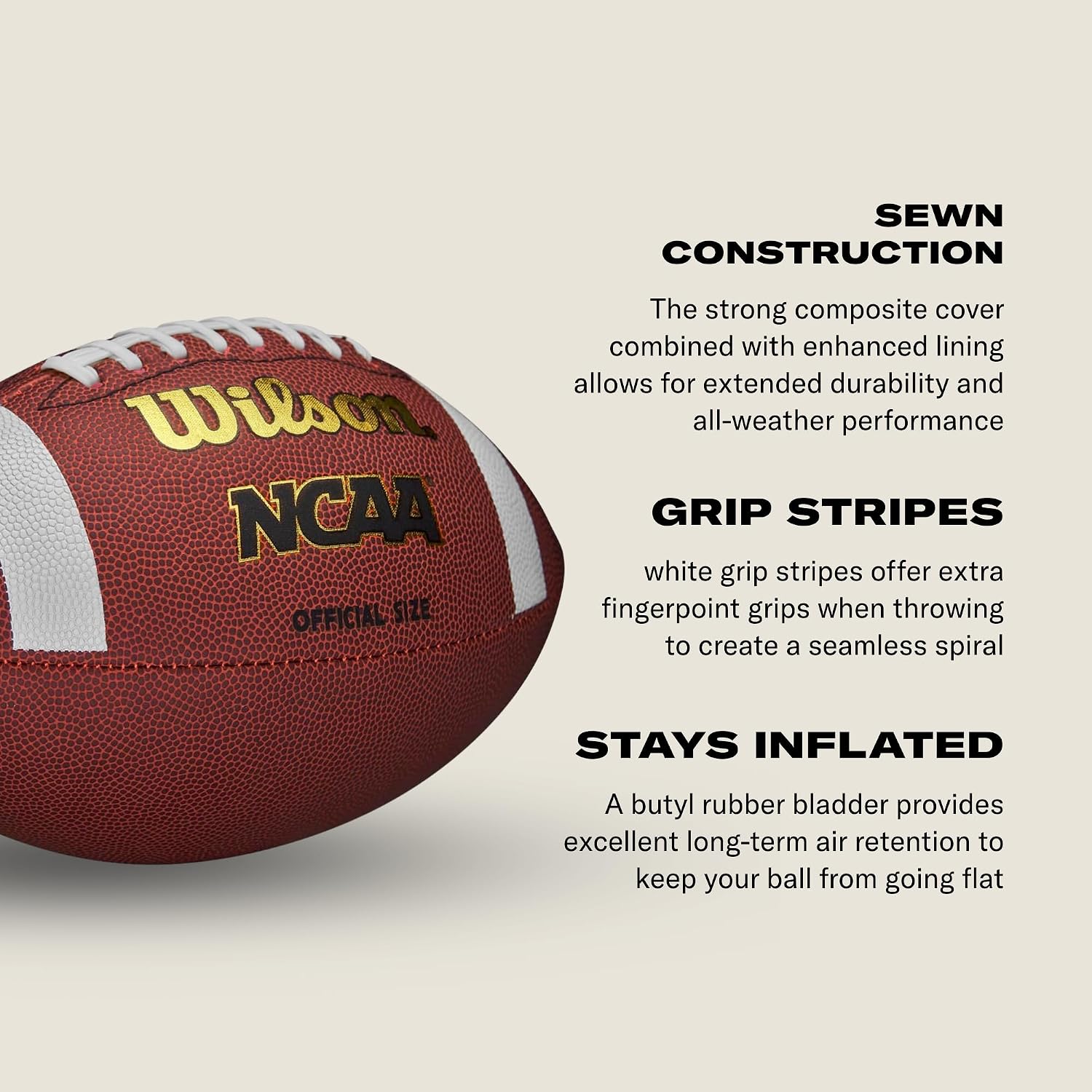 Wilson NCAA Football – Youth Composite Football