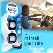 Febreze Car Vent Clip Air Freshener – Laundry Fresh, 4-Pack