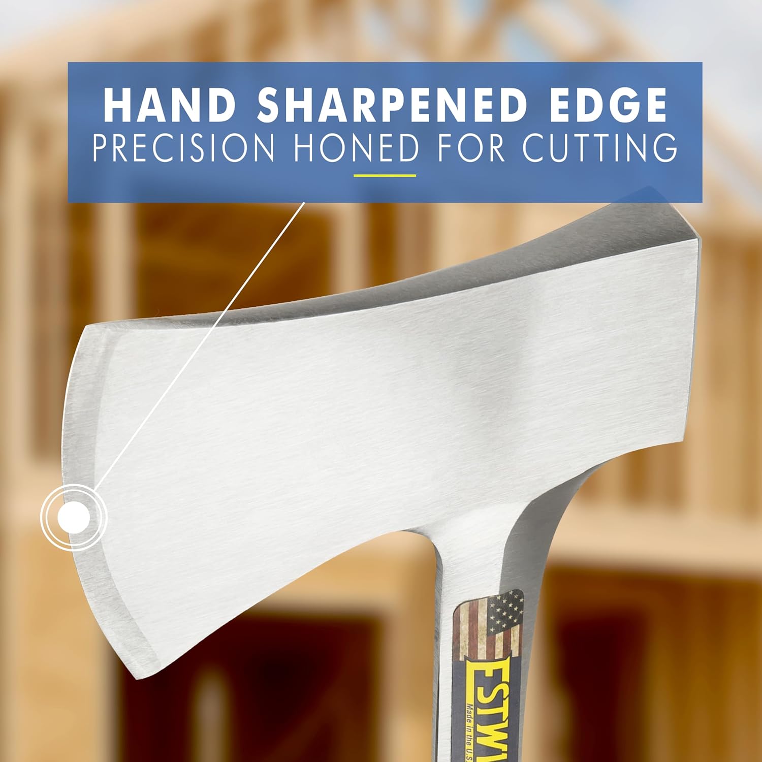 Camping Hatchet with Genuine Leather Grip