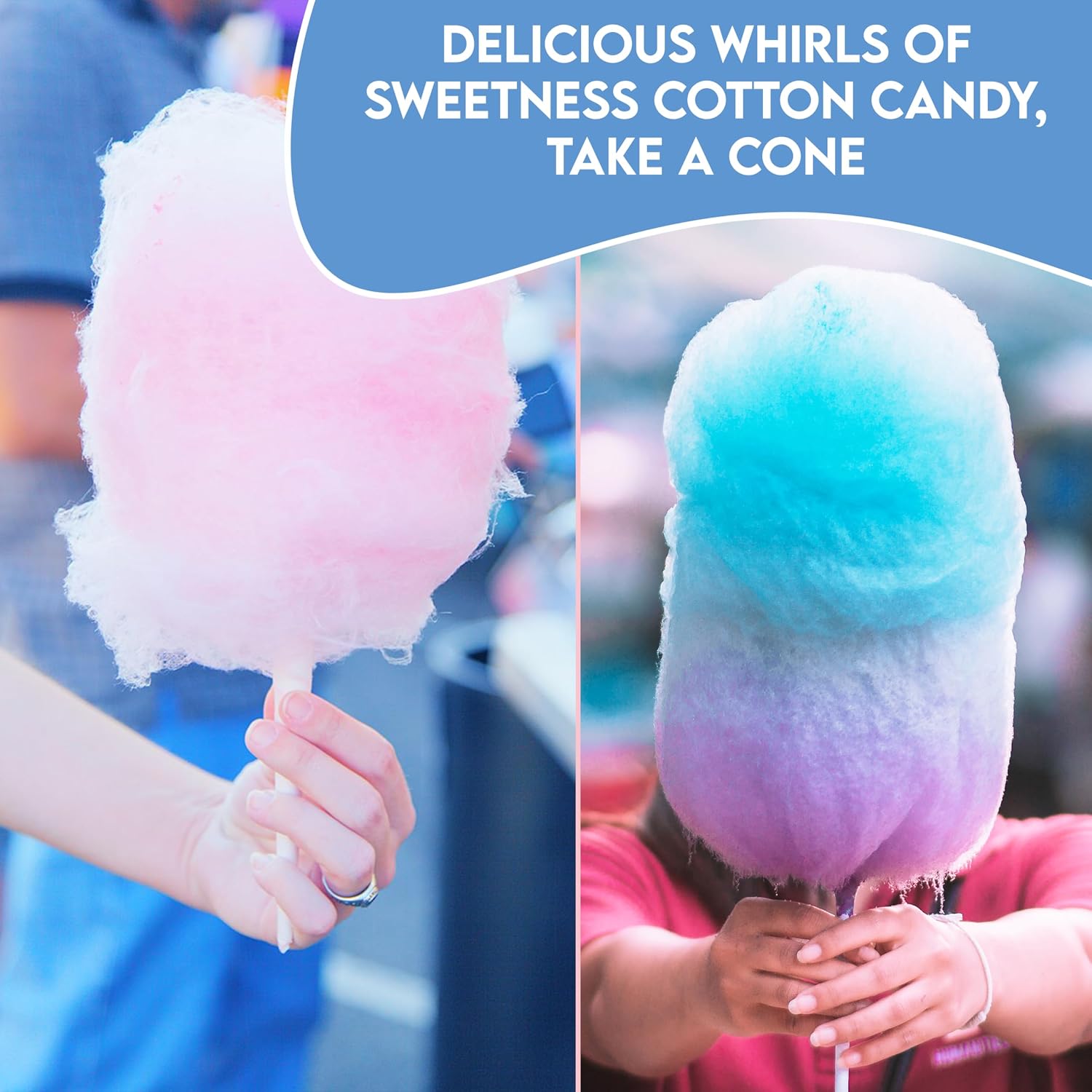Cotton Candy Cones