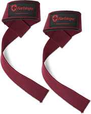 Harbinger Padded Cotton Lifting Straps with NeoTek Cushioned Wrist