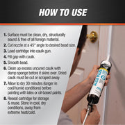 White Acrylic Latex Caulk with Silicone