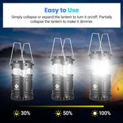 4-Pack Collapsible LED Camping Lanterns
