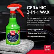 Griot’s Garage Ceramic 3-in-1 Wax – SiO₂ Spray, 22 Oz