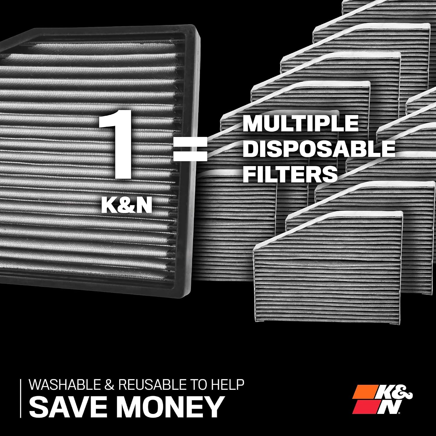 Washable Lifetime Cabin Air Filter for Select 2006–2026 Vehicles