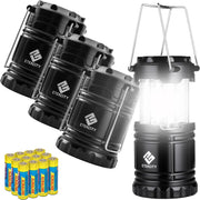 4-Pack Collapsible LED Camping Lanterns