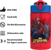 Kids Leak-Proof Water Bottle with Spout Cover – 16 Oz