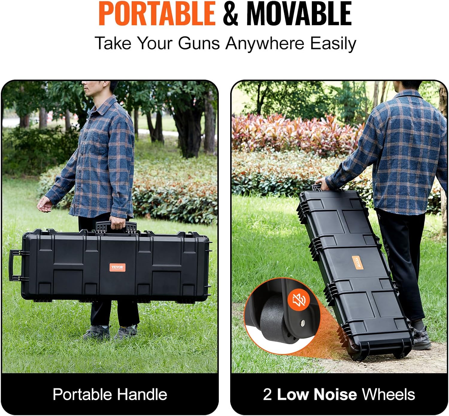 Rifle Hard Case with Wheels