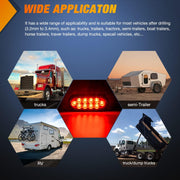 6-Inch Oval LED Trailer Tail Lights – 2 Pack