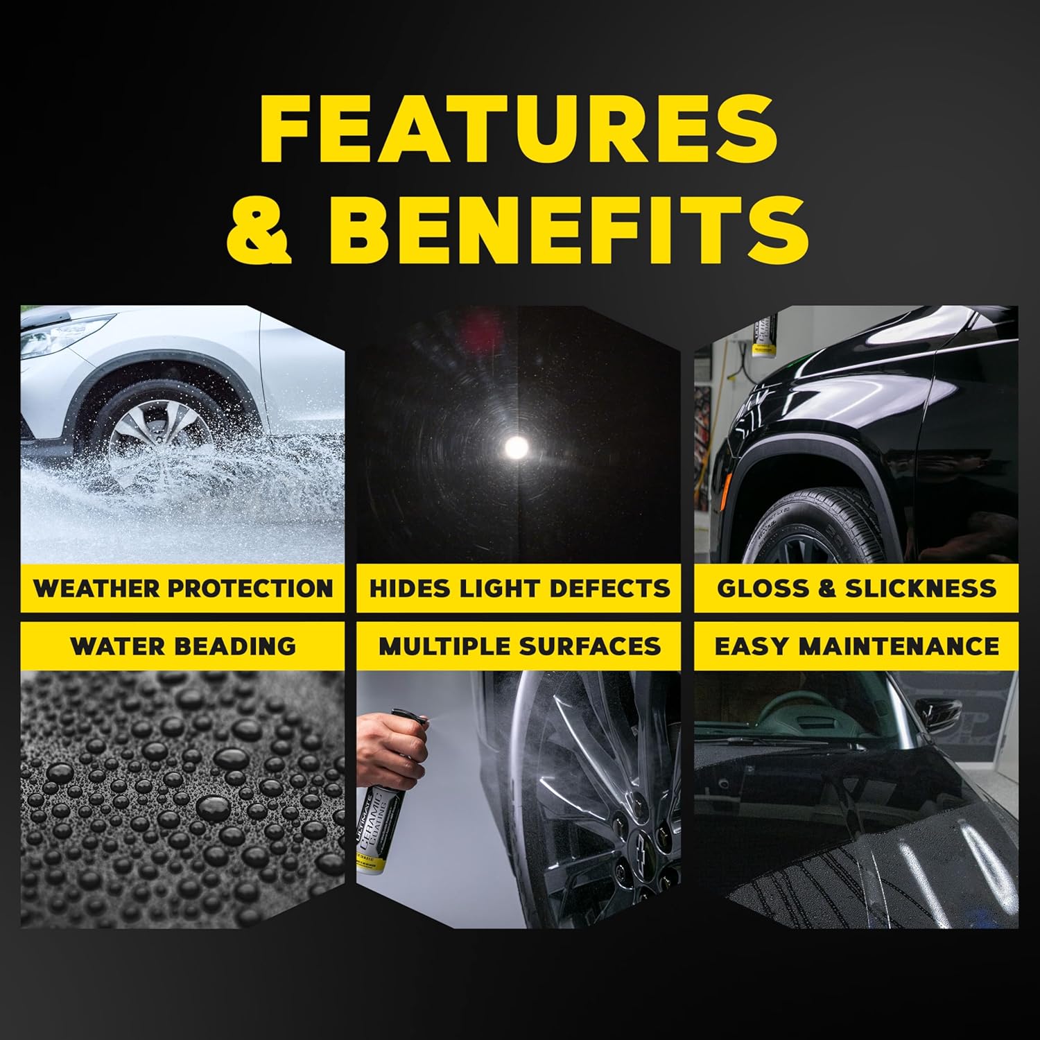 Premium Ceramic Coating Kit with Microfiber Towels