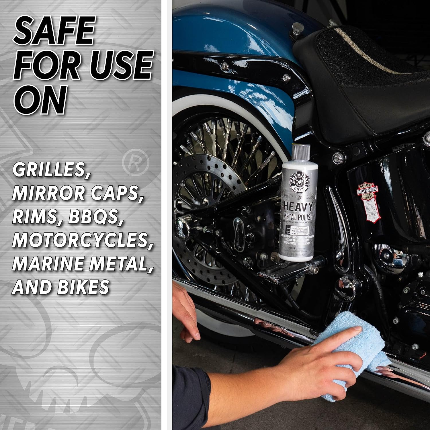 Heavy-Duty Metal Polish for Chrome, Aluminum & Stainless Steel – 16 oz