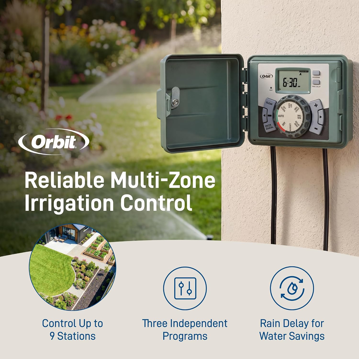 9-Zone Sprinkler Timer