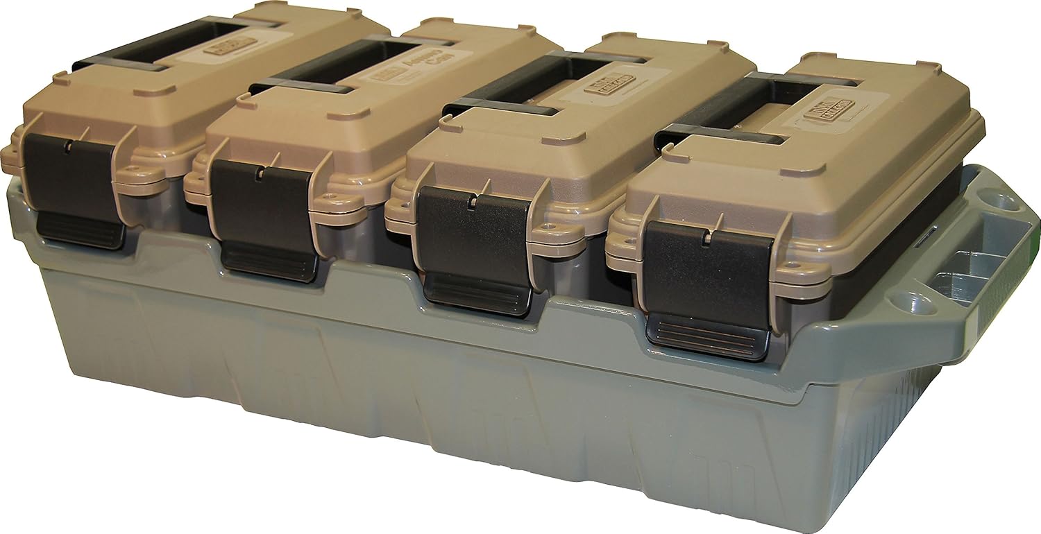 Stackable 4-Can Ammo Storage Crate