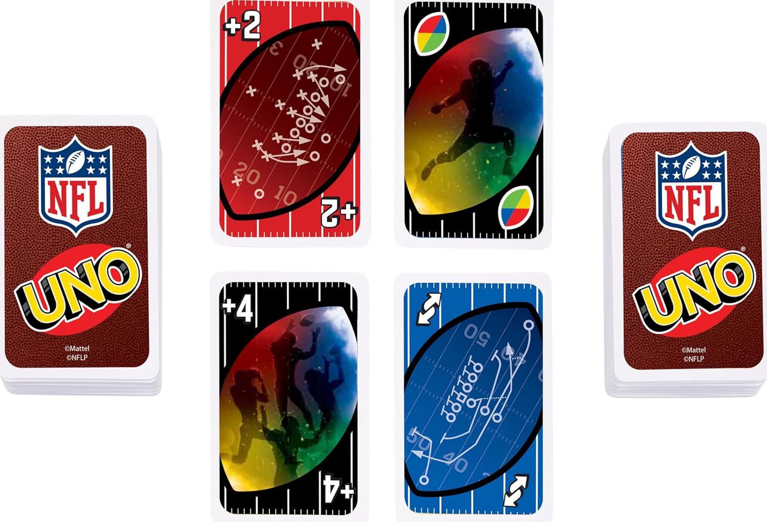 Mattel Games UNO NFL Card Game with Storage Tin