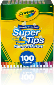 100-Count Washable Fine-Point Marker Set