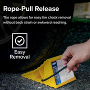 Heavy-Duty RV Wheel Chocks with Rope – 2 Pack