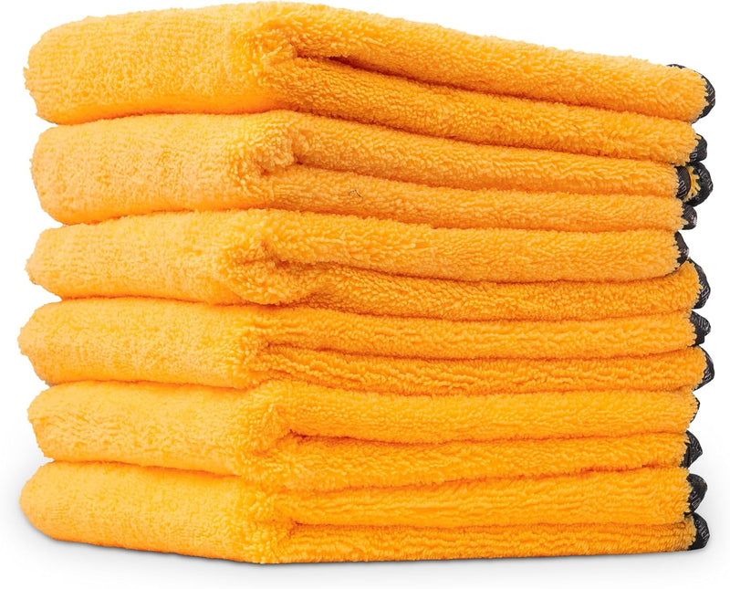 Chemical Guys Professional Microfiber Towels – 24" x 16", 6-Pack