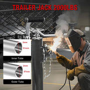 2,000 lb Weld-On Swivel Trailer Jack