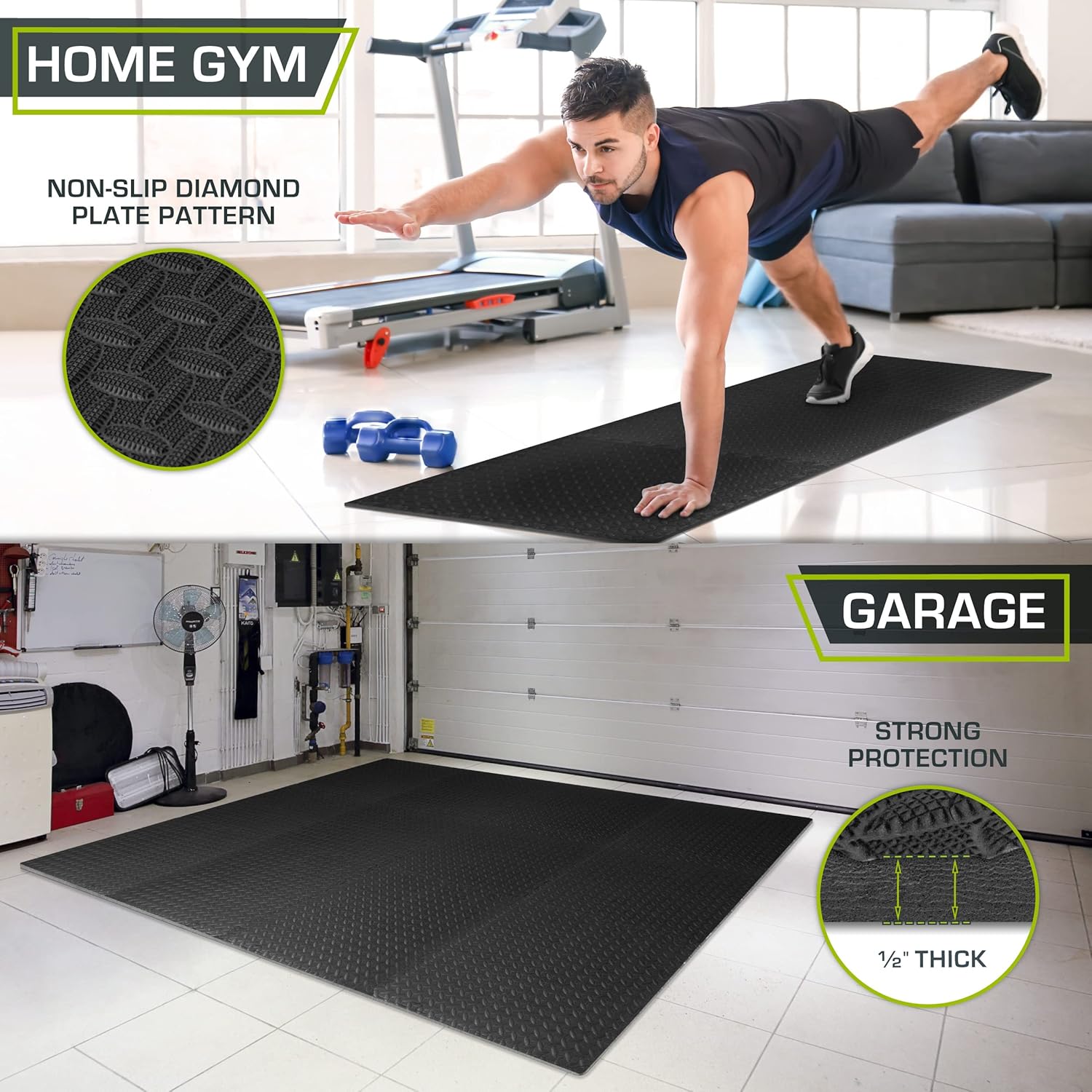 Interlocking EVA Foam Exercise Floor Mats