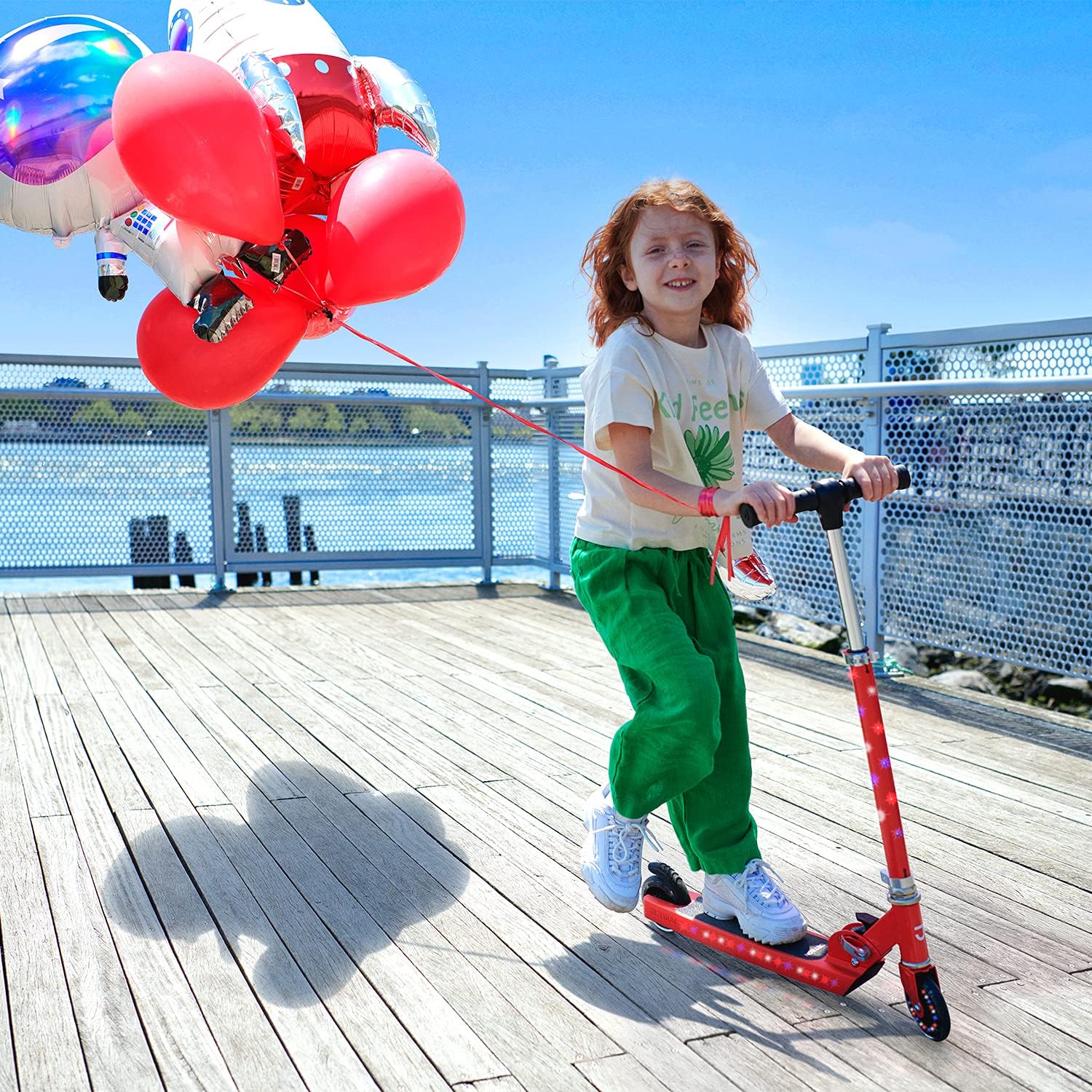 Kids 2-Wheel Light-Up Kick Scooter