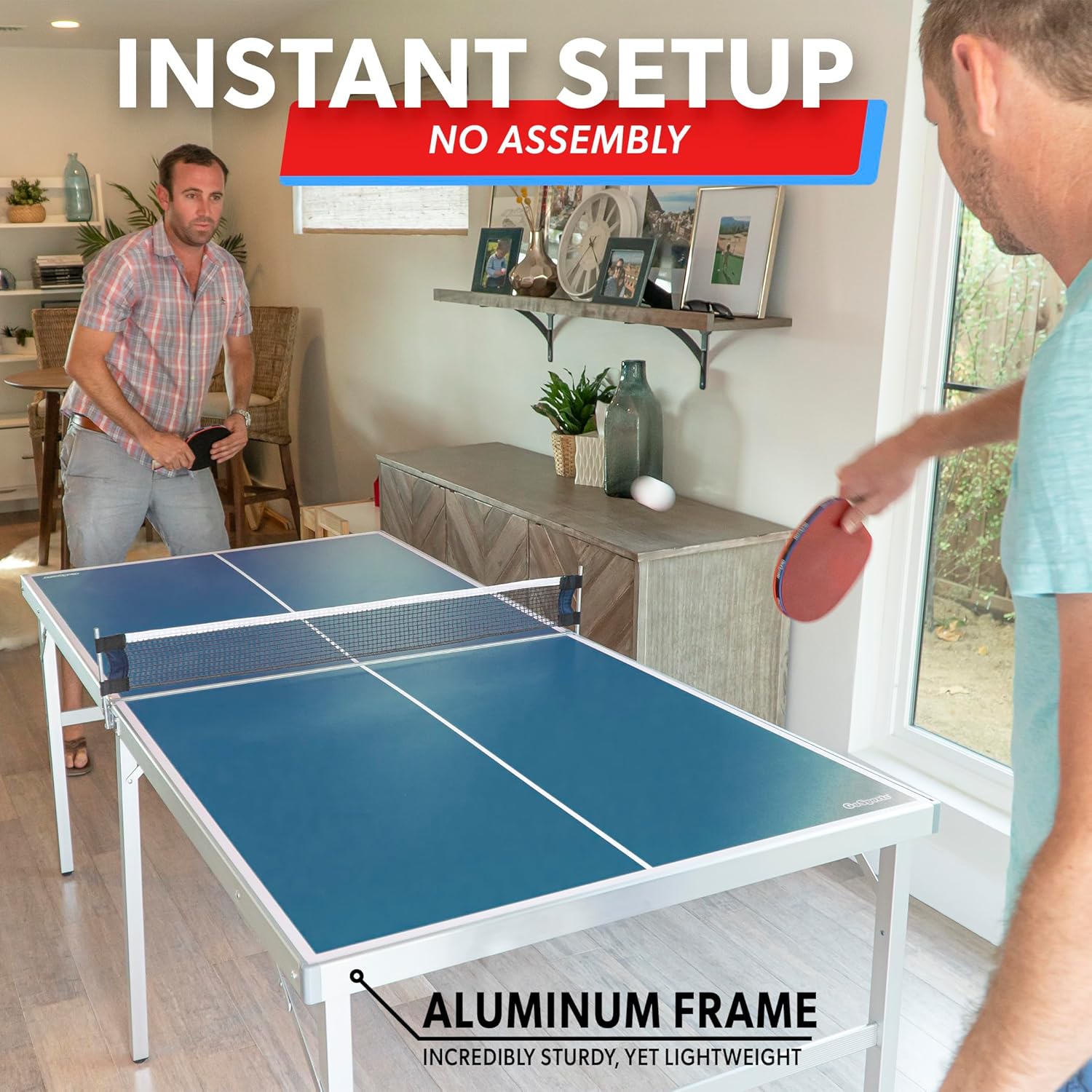 Portable Mid-Size Table Tennis Game Set
