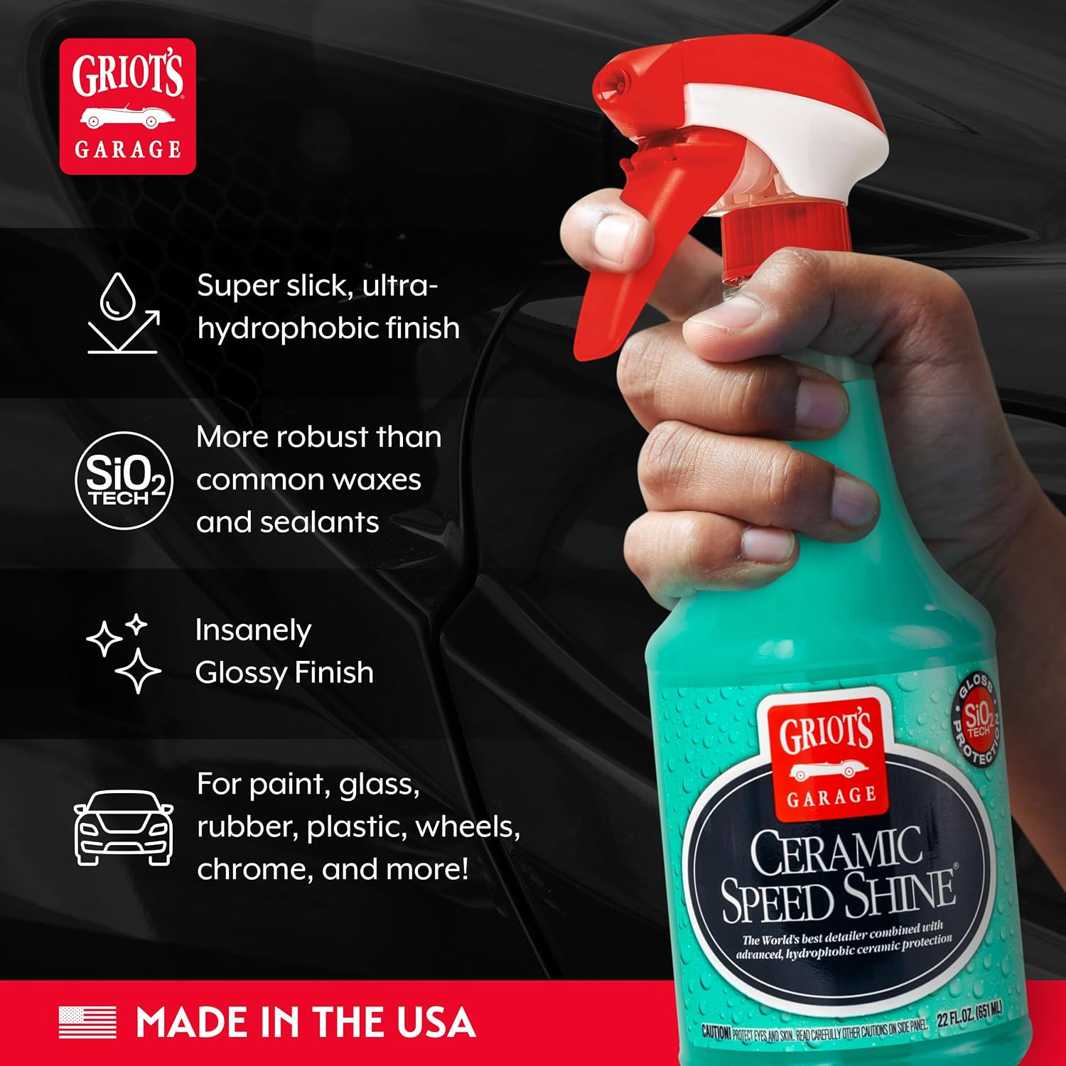 Ceramic High-Gloss Car Detail Spray – 22 oz